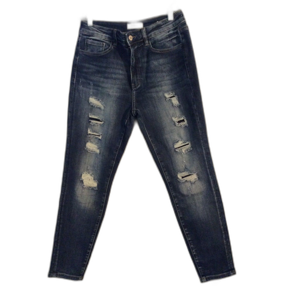 Kancan Distressed Signature Stretch High Rise Skinny Ankle Jeans 28 EUC